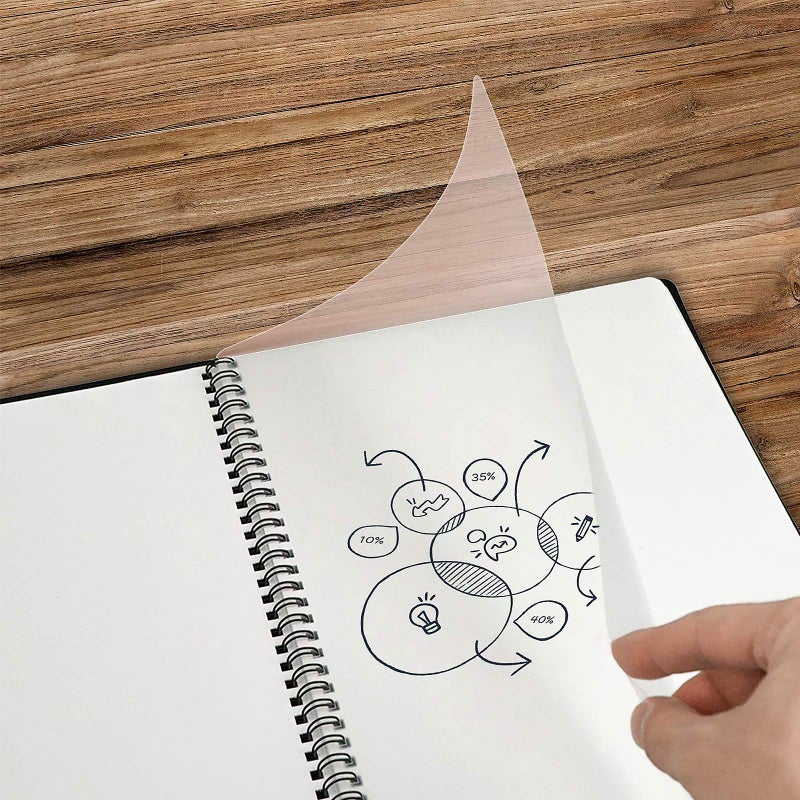 NEWYES Whiteboard Notebook Erasable Meeting Notebook Dry Erase White Board for Meeting  Business  Office  Home (A4) - Image 4